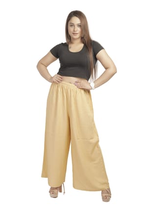 057RVR 4Cats Jumbo Size Radiant Palazzo - Beige