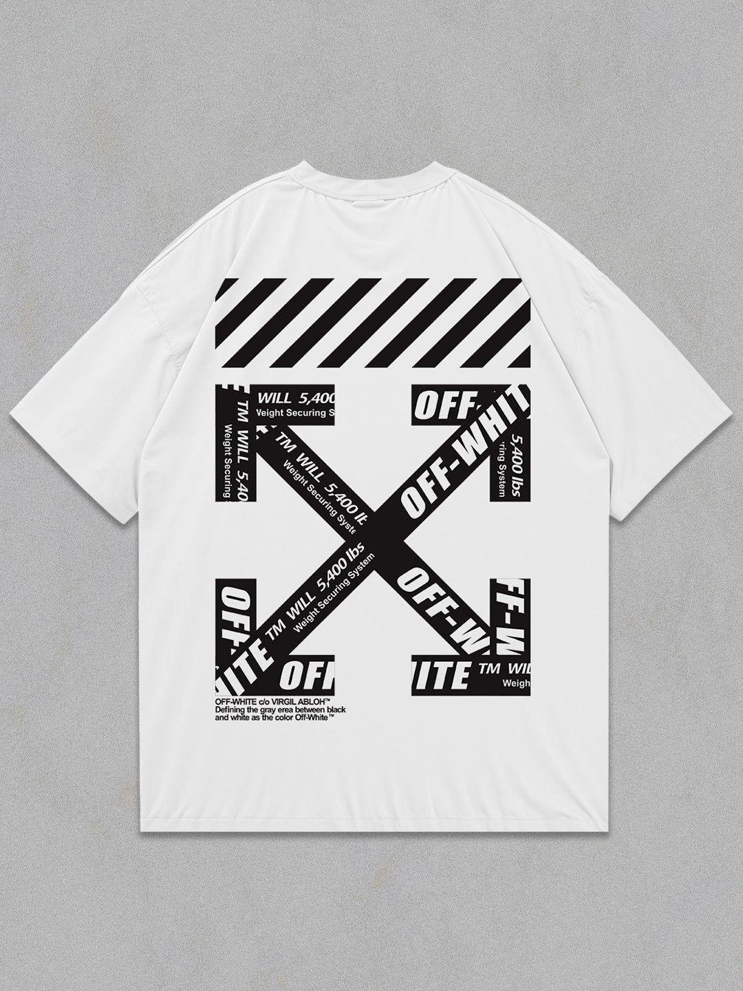 Off White Oversized T-Shirt Oversized T-Shirt-White / S