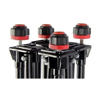 Shredded Prophysique Adjustable Easy Fold Carrom Stand (Steel, Black)