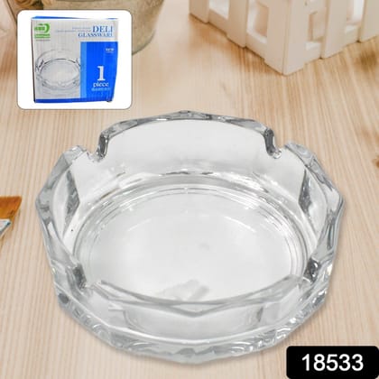Transparent Ashtray Cigarettes Holder Home Office and Bar Tone Hotel Restaurant Indoor (1 pc)