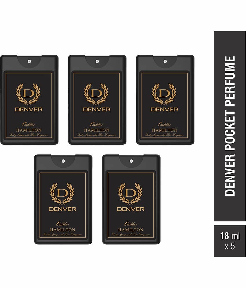 Denver Caliber Pocket Perfume - 18ML Each (Pack of 5)