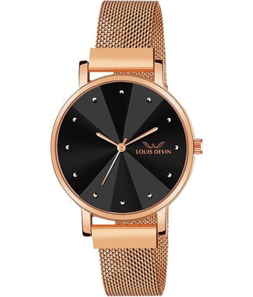 LOUIS DEVIN - Rose Gold Metal Analog Womens Watch