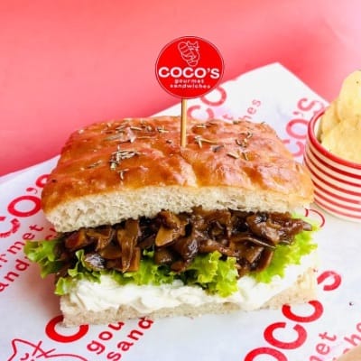 Madame Mush (Mushroom & caramelised onion sandwich)