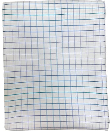 Maharaja Blue Cotton Blend Men's Unstitched Shirt Piece ( Pack of 1 )