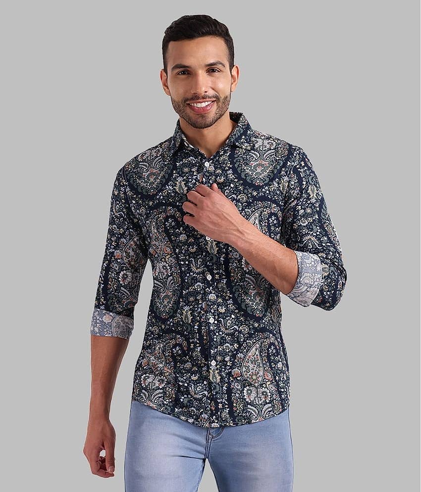 Vida Loca - Grey Rayon Slim Fit Men's Casual Shirt ( Pack of 1 )