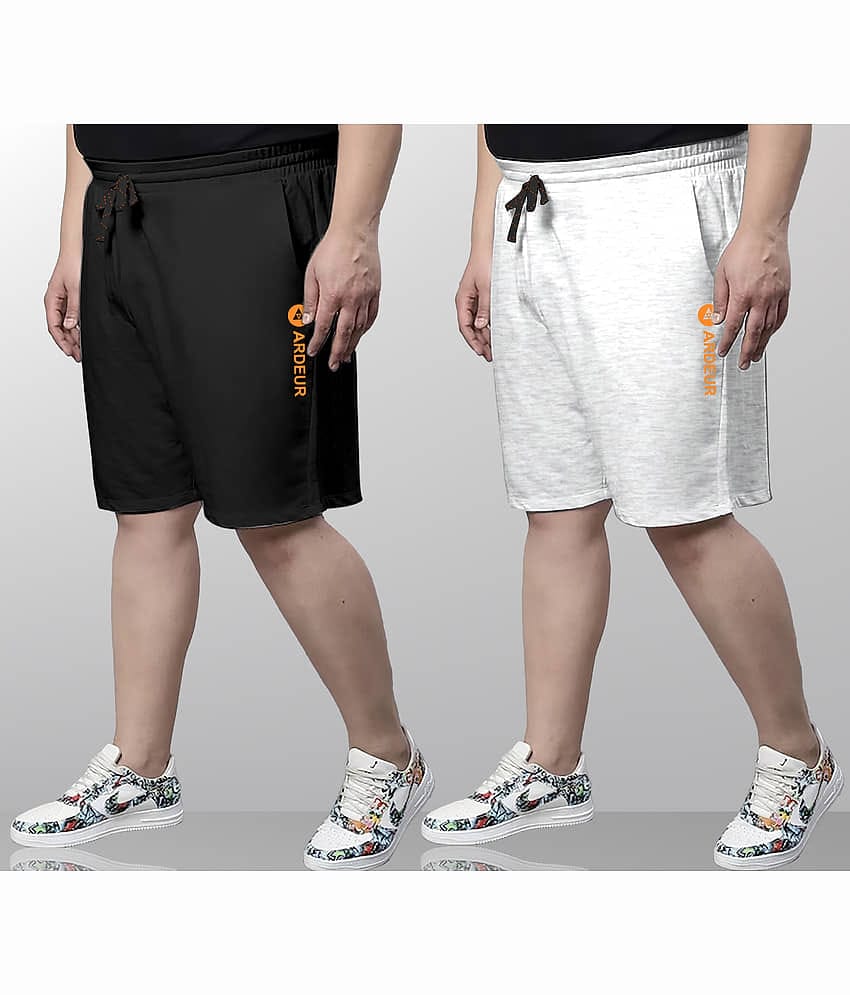 Ardeur Multi Cotton Blend Men's Shorts ( Pack of 2 )