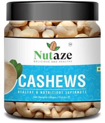 Nutaze Premium Cashews Nuts 250g | Rare Indian Cashews | 100% Authentic | 100% Natural