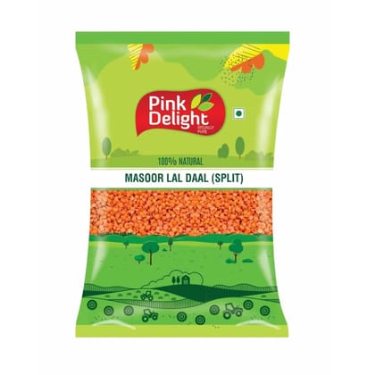 Pink Delight Dry and Unpolished Masoor Lal Dal 500 g