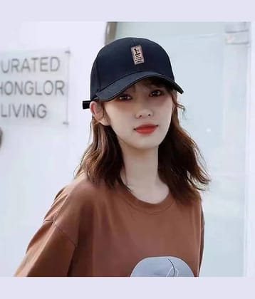 Bolax Pack of 1 Cotton Men's Cap ( Black )