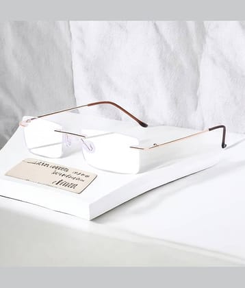 Redex Rectangle Rimless Reading Glasses