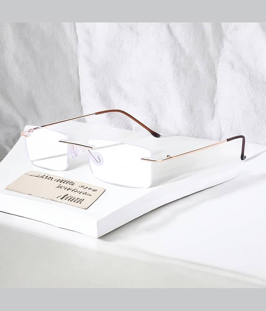 Redex Rectangle Rimless Reading Glasses