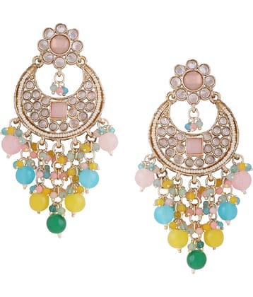 VIRAASI - Rose Gold Danglers Earrings ( Pack of 1 )