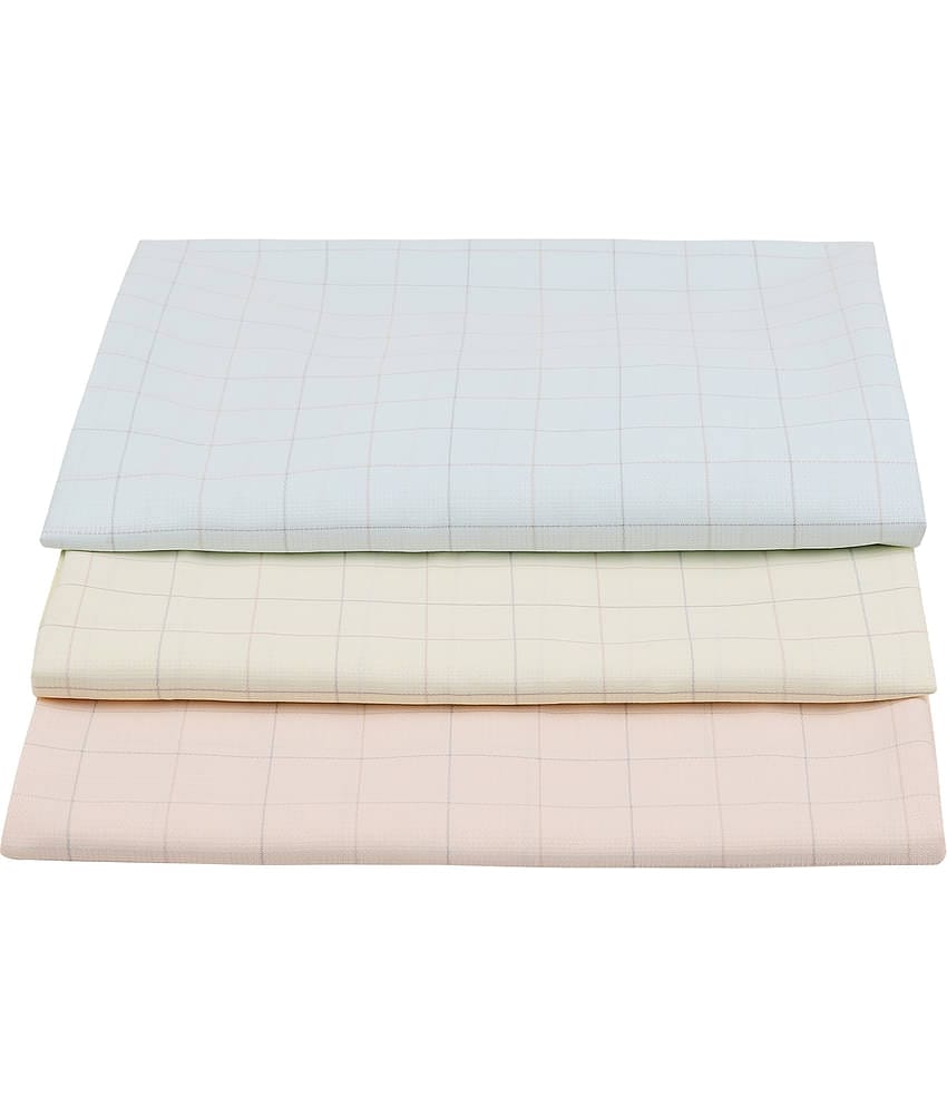 Maharaja - Multi Cotton Blend Men's Unstitched Shirt Piece ( Pack of 3 )