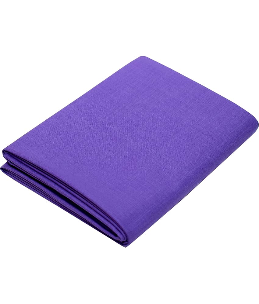 KUNDAN SULZ GWALIOR Purple Cotton Blend Unstitched Shirt pc