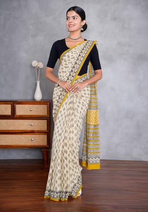 Jaipur Hand Block Print Saree