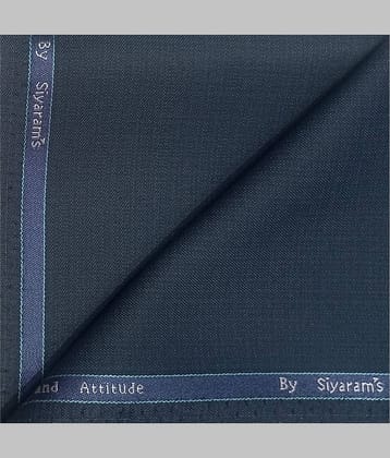 Siyaram Blue Polyester Blend Men's Unstitched Pant Piece ( Pack of 1 )