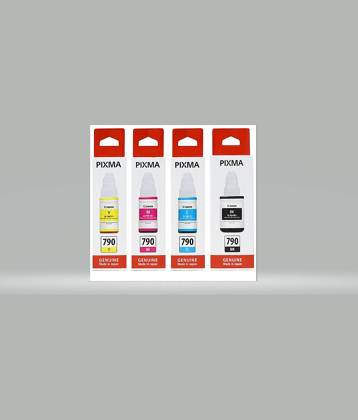 ID CARTRIDGE GI 790 Multicolor Pack of 4 Cartridge for GI 790 INK Cartridge Pack Of 4 For Use Pixma G1000, G2000, G3000 Printers