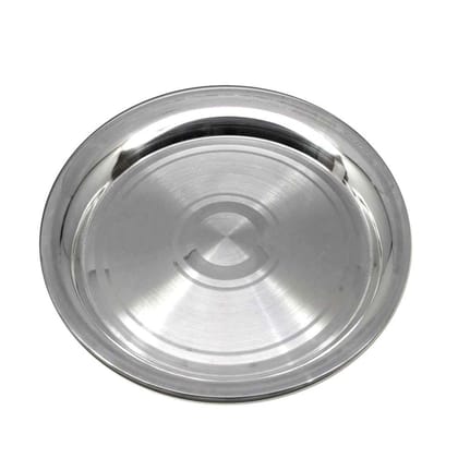 Pure Silver Plate Thali for Gift, Tilak teeka Pooja remedies 6 Inches