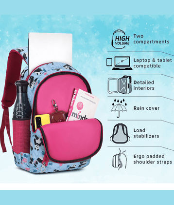 CLUCI Light Blue Polyester Backpack For Kids