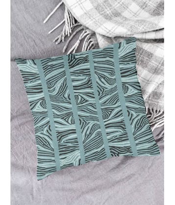 Houzzcode - Water Repellent Gray Polyester Pillow Covers 40x40x3 ( Pack of 1 )