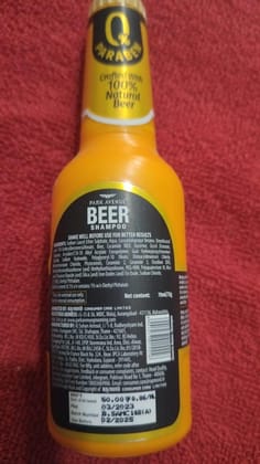 BEER SHAMPOO DAMAGE FREE