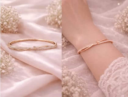 Anti tarnish free size lock bracelet Anti tarnish free size lock bracelet