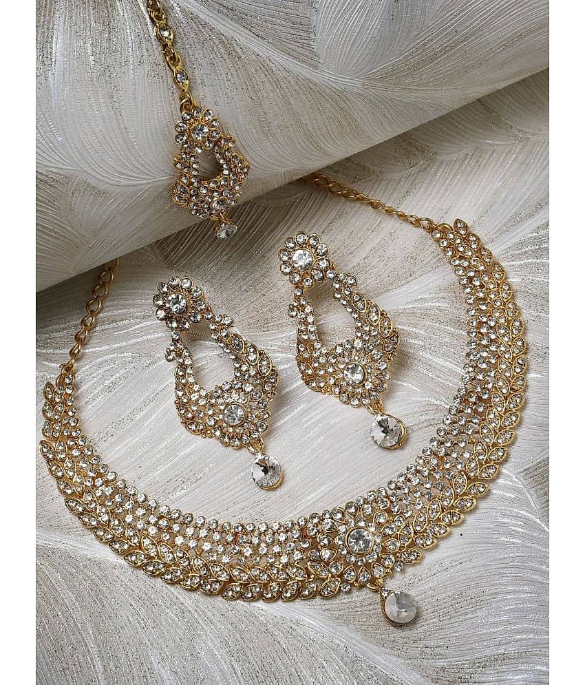 Sukkhi Gold Alloy Necklace Set ( Pack of 1 )