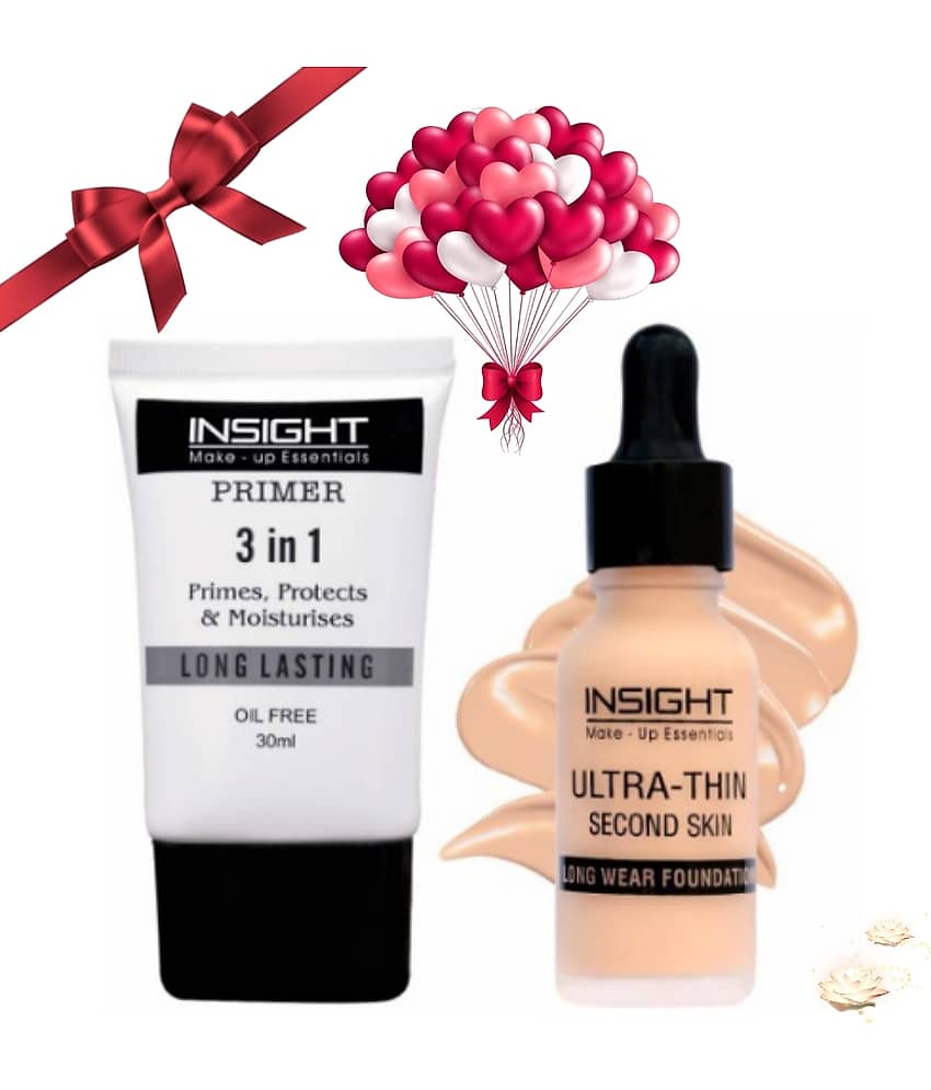 Insight Makeup Kit Primer & Full Coverage Foundation For That Flawless Look Base Set (Pack of 2)