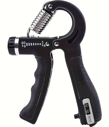 Counter Hand Grip  Weight Adjustable Professional Counter Hand Gripper for Men & Women Counter Hand Grip,Finger Exerciser, Power Gripper,Black  Pack of 1