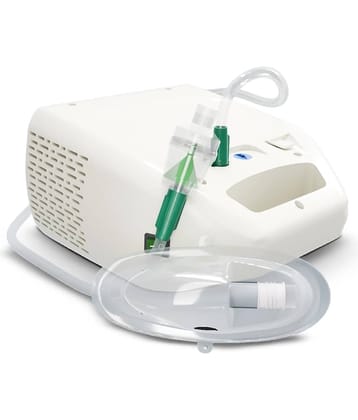 AGEasy Compact & Low Noise Compressor Machine Kit with Mouth Piece Nebulizer (White)