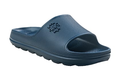 Welcome Gents Navy Sliders-Navy Blue / 8