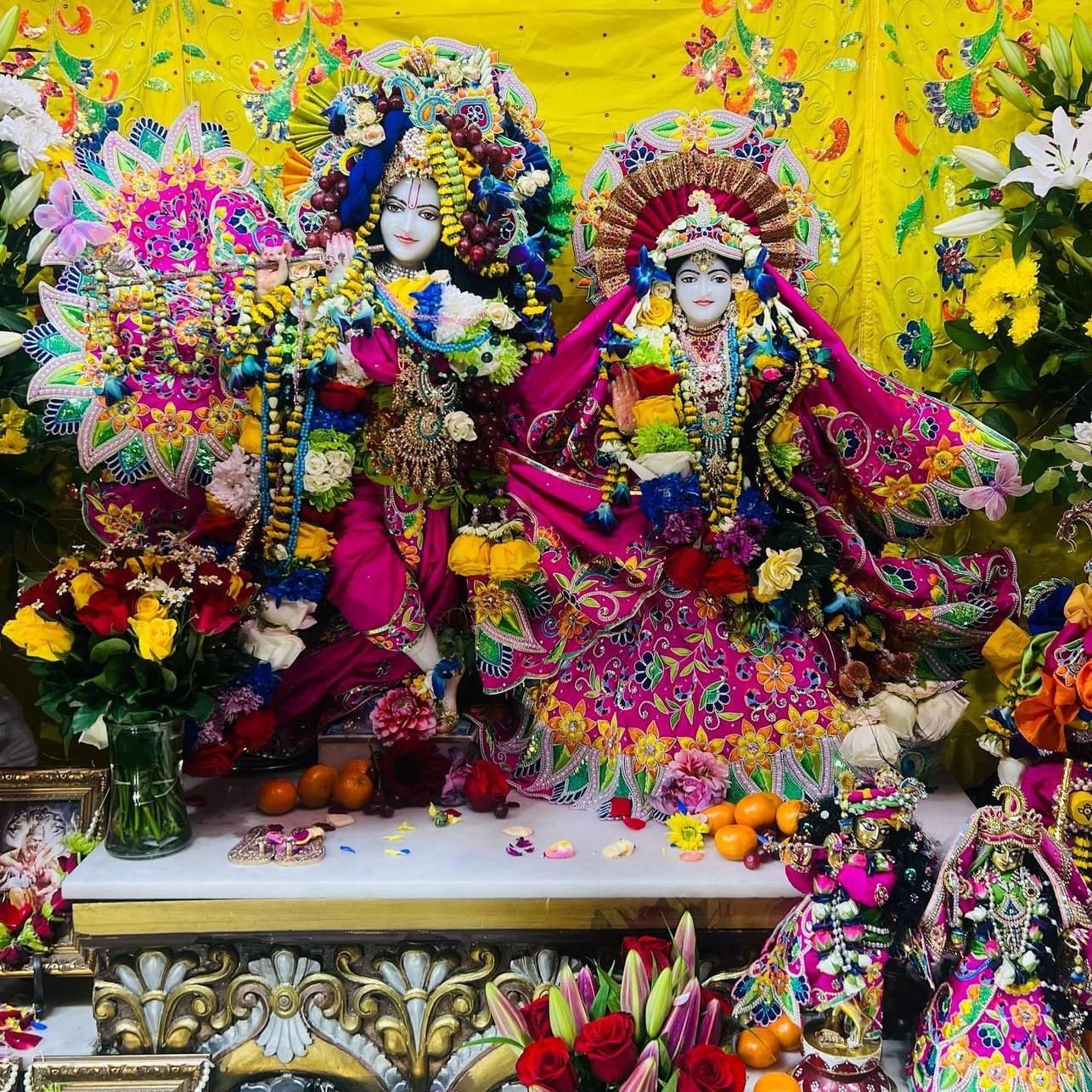Indradhanu Magenta Laddu Gopal Poshak & Shringar Set-Without Shringar / 0 No.