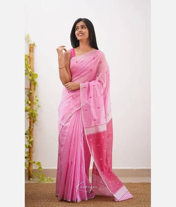 fab woven Art Silk Woven Kanjeevaram Sarees With Unstitched Blouse Piece ( Yellow )