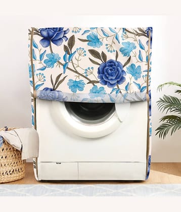E-Retailer Single Polyester Blue Washing Machine Cover for Universal Front Load