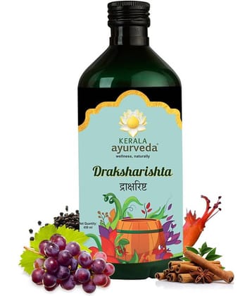 Kerala Ayurveda Draksharishta 450 ml | For Anemia| Non-Constipating Iron Tonic| To Flush Out Blood Impurities| For General Debility