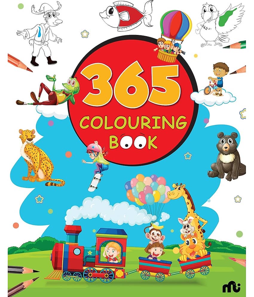 365 COLOURING BOOK Paint and Draw with 365 Big Pictures