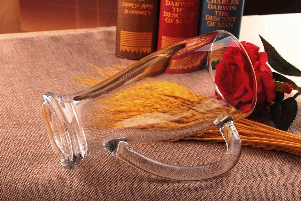 Juice Water Glass, Light Beer Clear Classic Pilsner Glass Set, Bar Weizen Wheat Glasses Juice, Mocktail, Tall for Party Pilsner Beer Juice Glass (400ML)