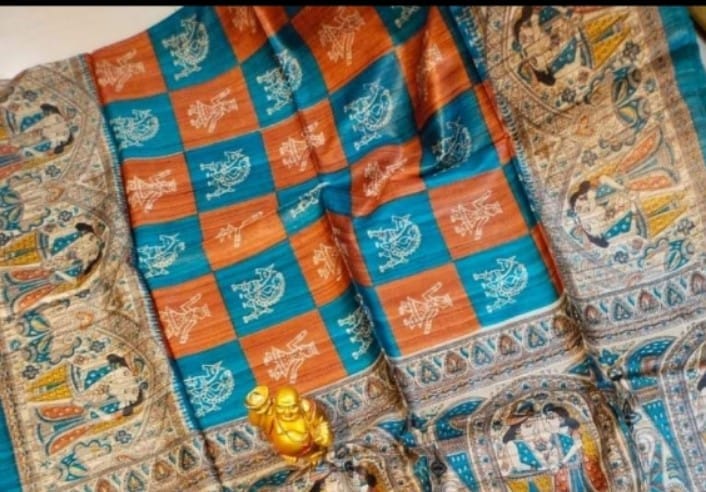 Ghicha print saree