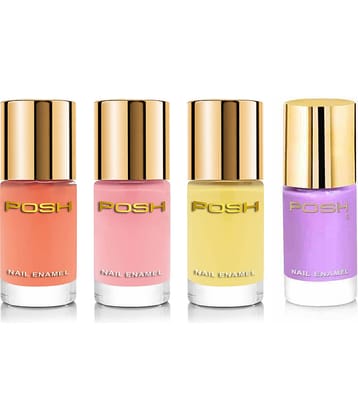 Posh Nail Polish Multi Glossy Pack of 4 36 mL