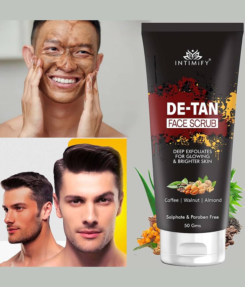Intimify Face Scrub, Tan Removal De Tan Face Scrub for Men Facial Scrub 50 g