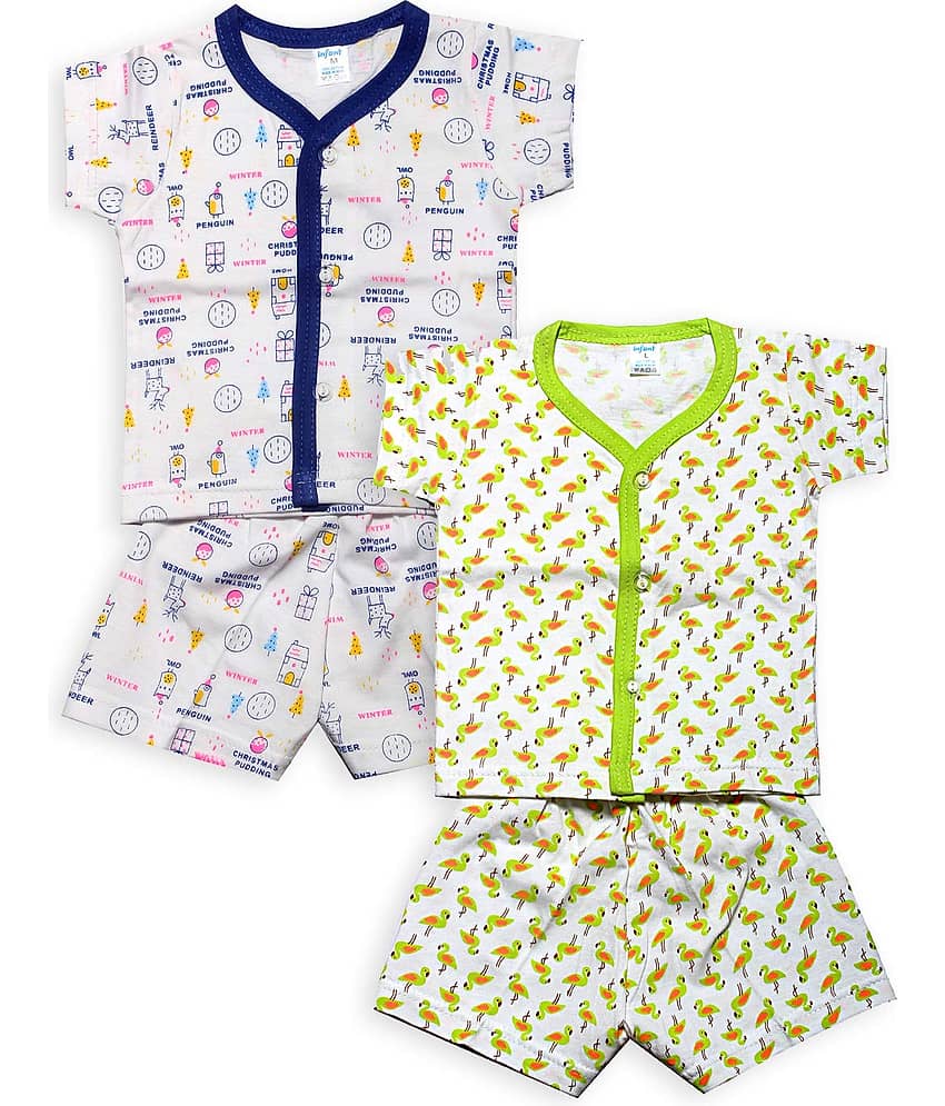 INFANT Unisex for Baby 100% Cotton T Shirts & Shorts ( Multi )