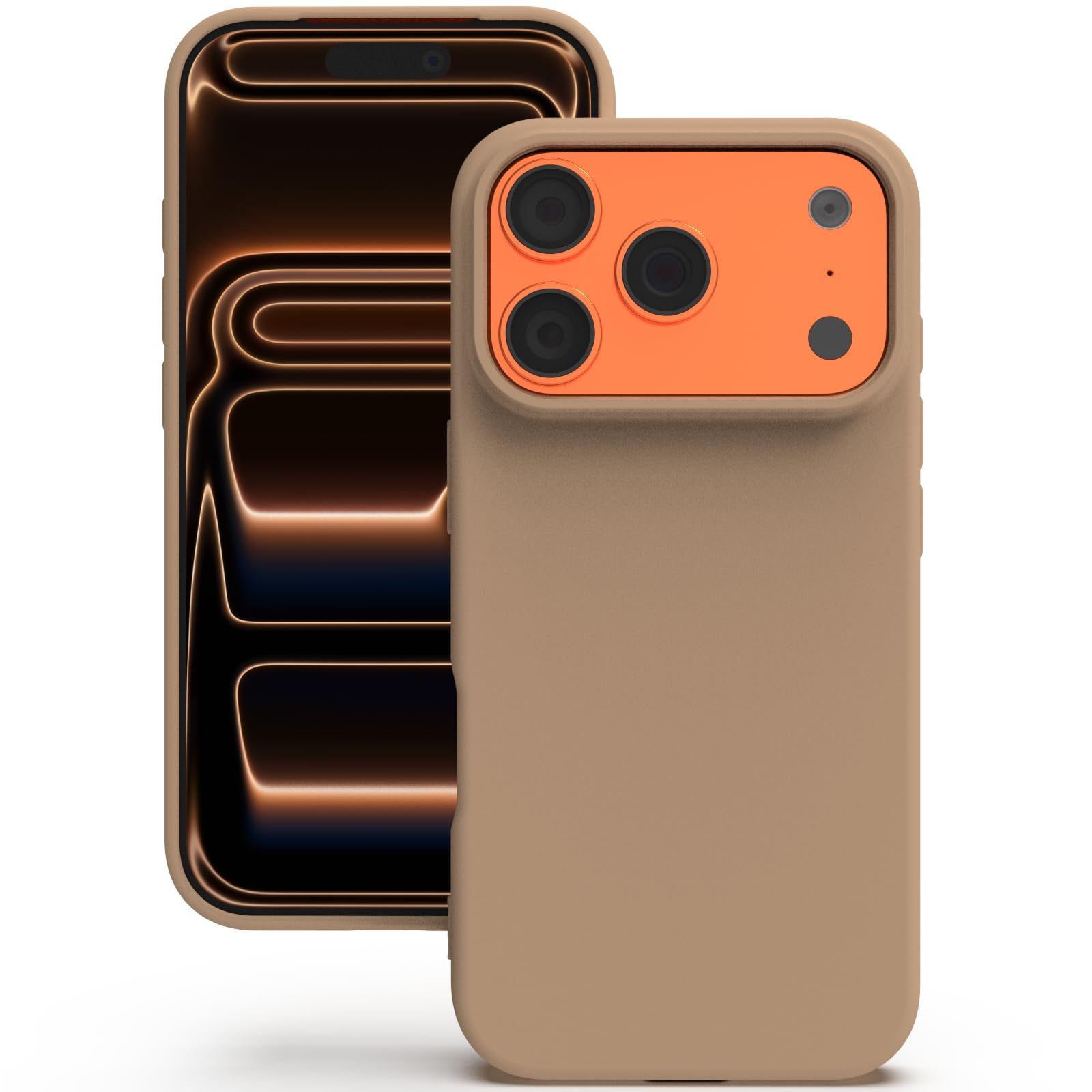 YATWIN Silicone Case for iPhone 17 Pro Max, Soft-Touch, Shockproof, DustProof, Antiskid Phone Cover for Apple iPhone 17 Pro Max - Milk Tee YATWIN Silicone Case for iPhone 17 Pro Max, Soft-Touch, Shockproof, DustProof, Antiskid Phone Cover for Apple iPhon