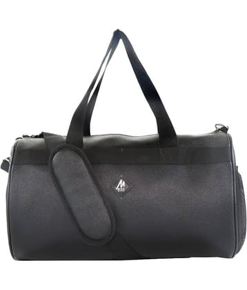 mikebags - BLACK Medium Leather Gym Bag