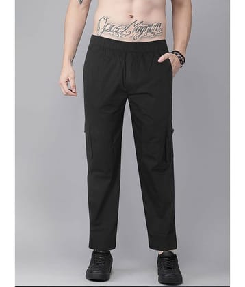 JB JUST BLACK Black Cotton Blend Men's Trackpants ( Pack of 1 )