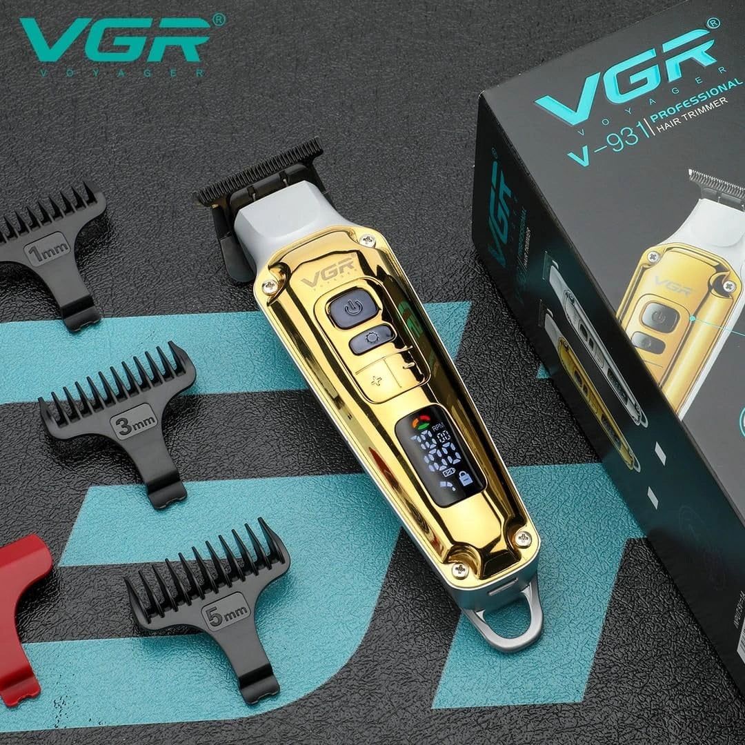 VGR V-931 Professional Hair Trimmer for Men Adjustable Speeds &Powerful Lithium Battery