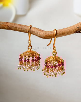 Gold Polish Silver Earrings CHE1921