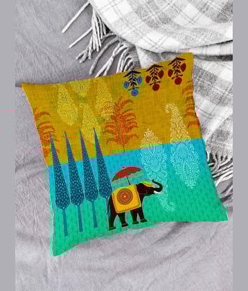 Houzzcode - Water Repellent Multi Polyester Pillow Covers 40x40x3 ( Pack of 1 )