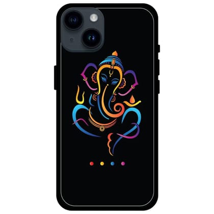 Lord Ganapati - Glossy Metal Silicone Case For Apple iPhone Models-Apple iPhone 14