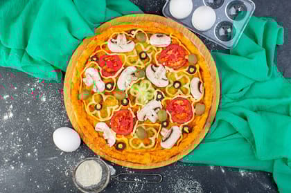 Grilled Button Mushroom Pizza