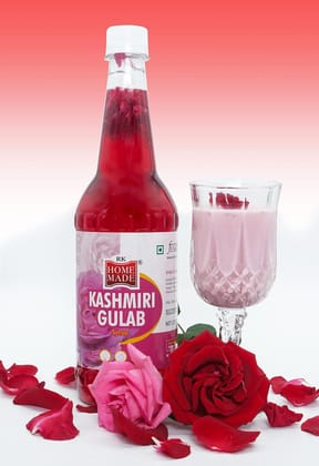 HOME MADE KASHMIRI GULAB SYRUP 750ML